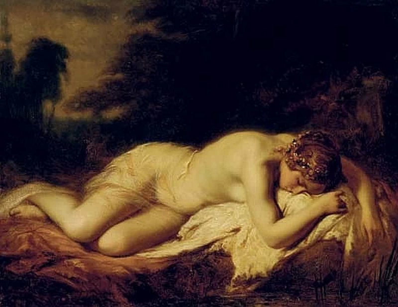 Pierre Olivier Joseph Coomans - Nudo addormentato